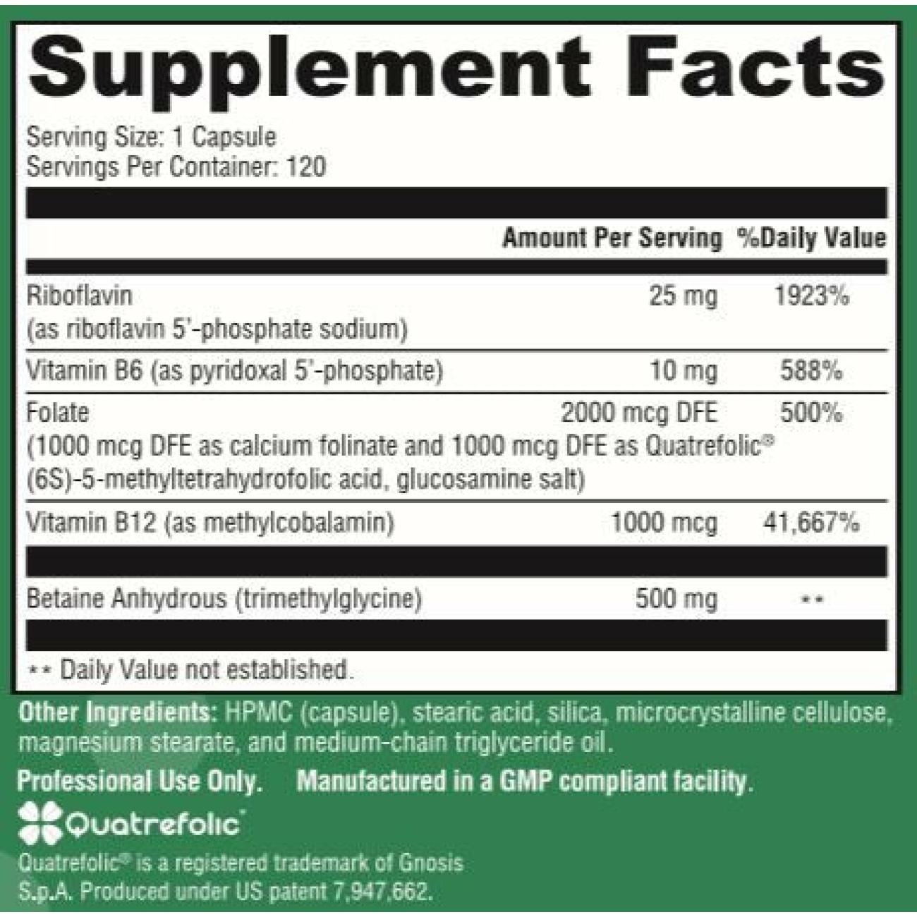 Homocysteine Support - 120 Capsules