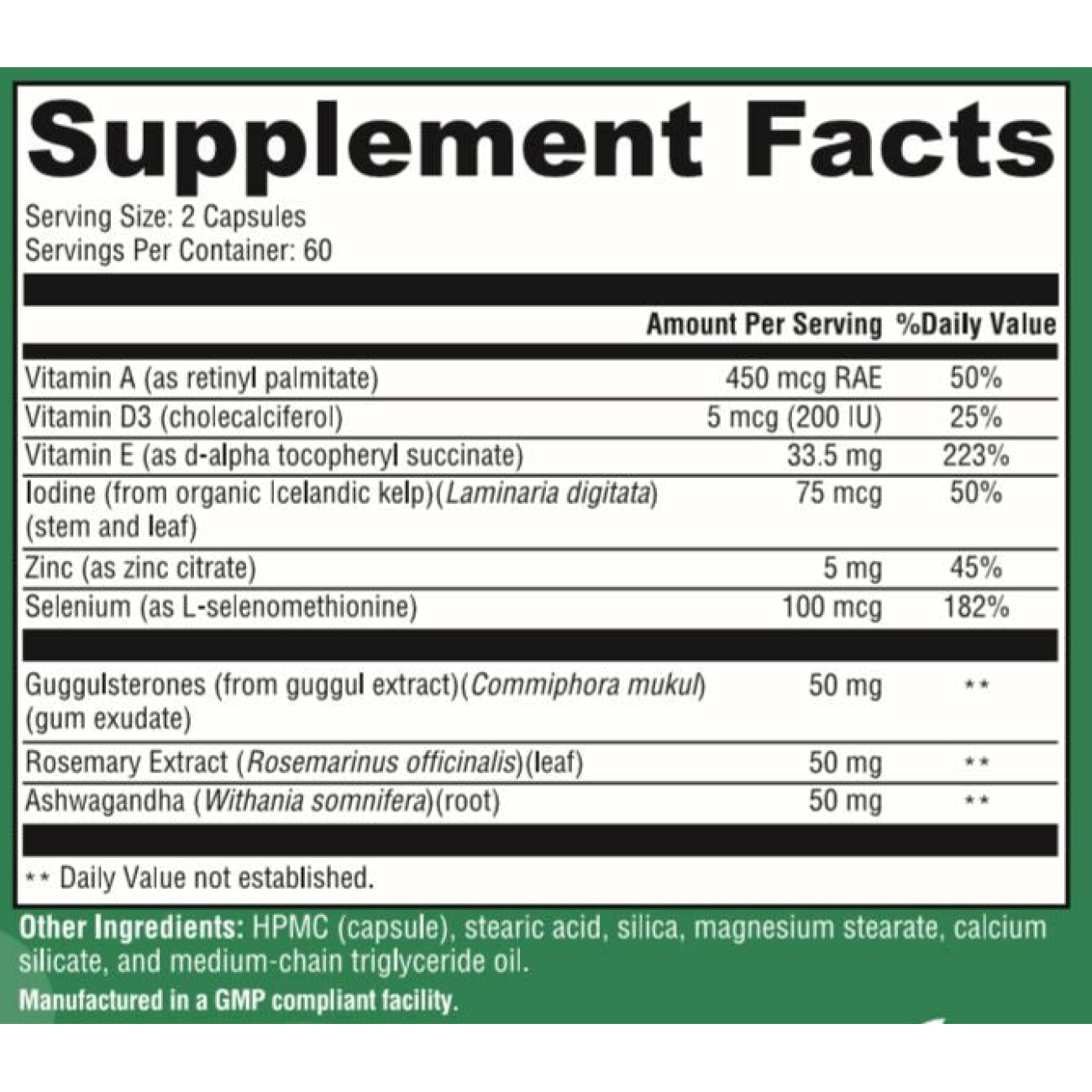 Thyroid Support - 120 Capsules
