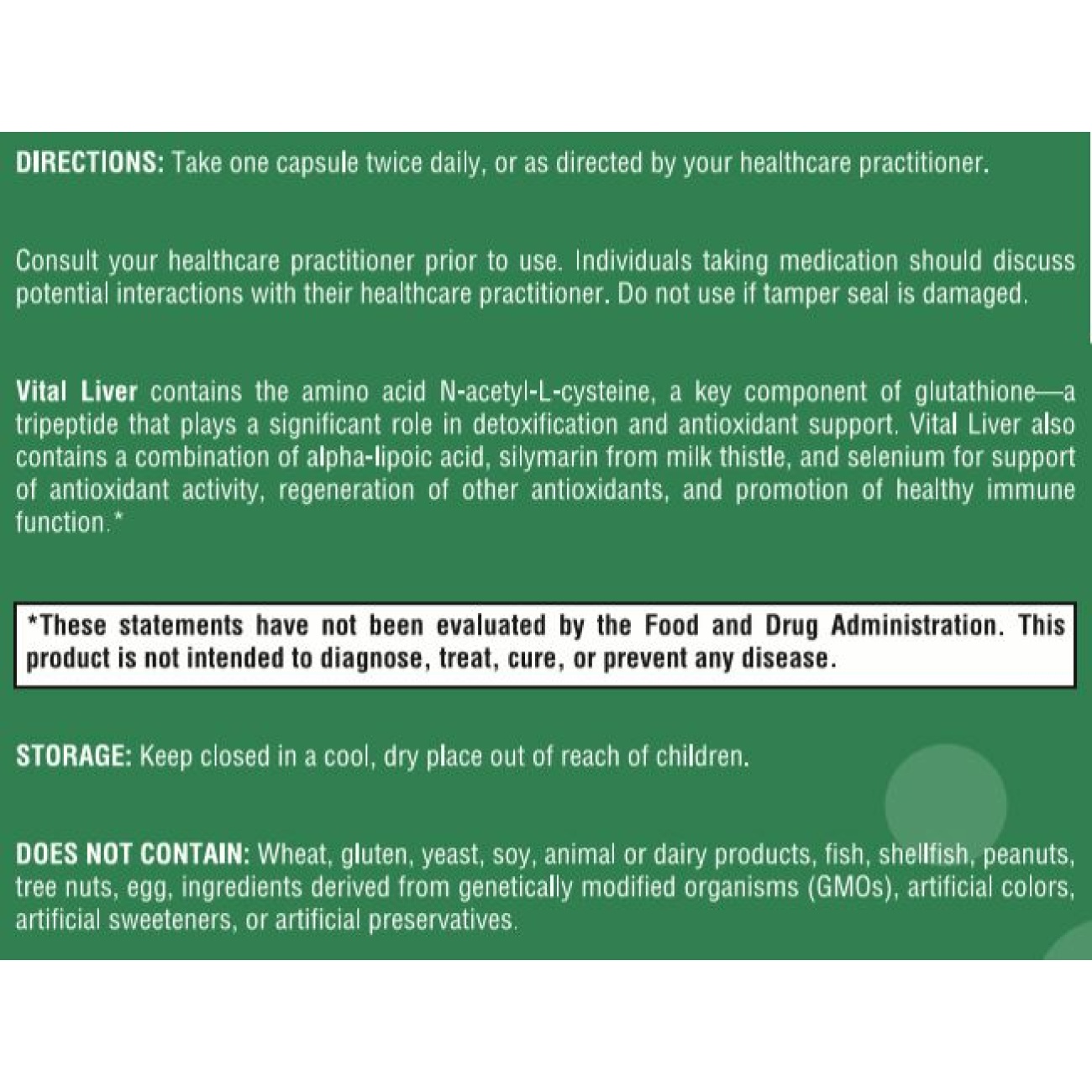 Vital Liver - 120 capsules