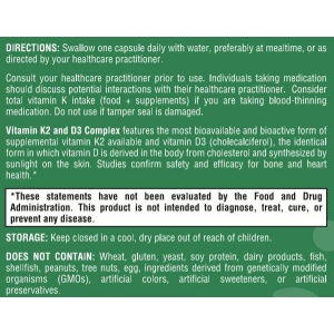 Vitamin K2 and D3 Complex - 60 Capsules