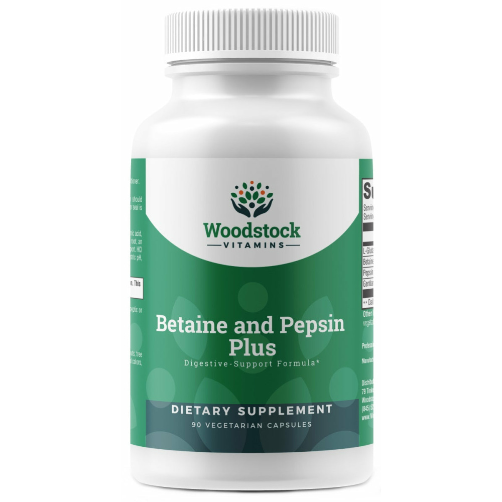 Betaine and Pepsin Plus - 90 Capsules
