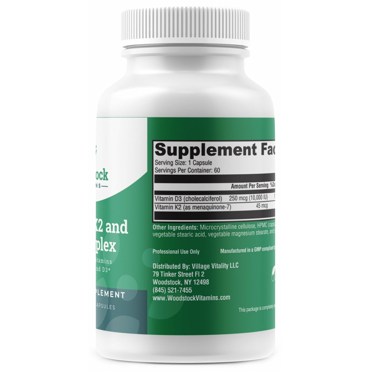 Vitamin K2 and D3 Complex - 60 Capsules
