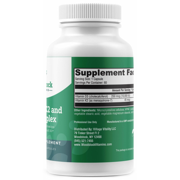 Vitamin K2 and D3 Complex - 60 Capsules
