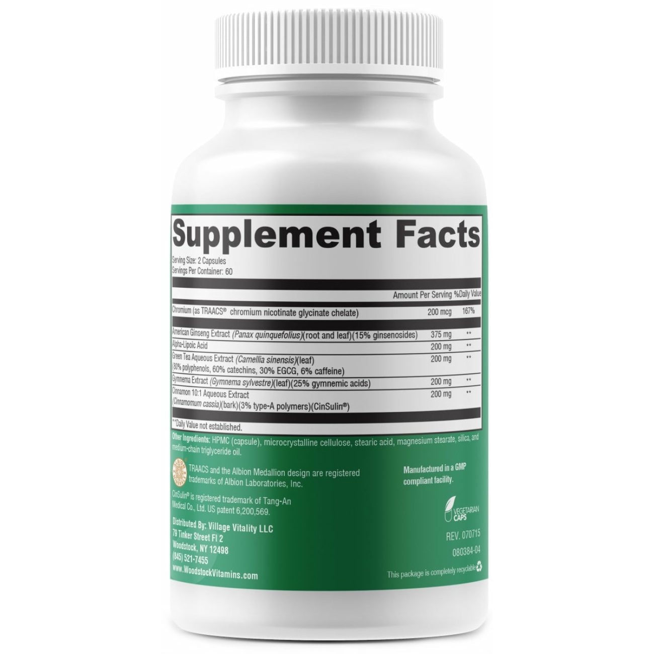 CInsulin Cinnamon Plus - 120 capsules