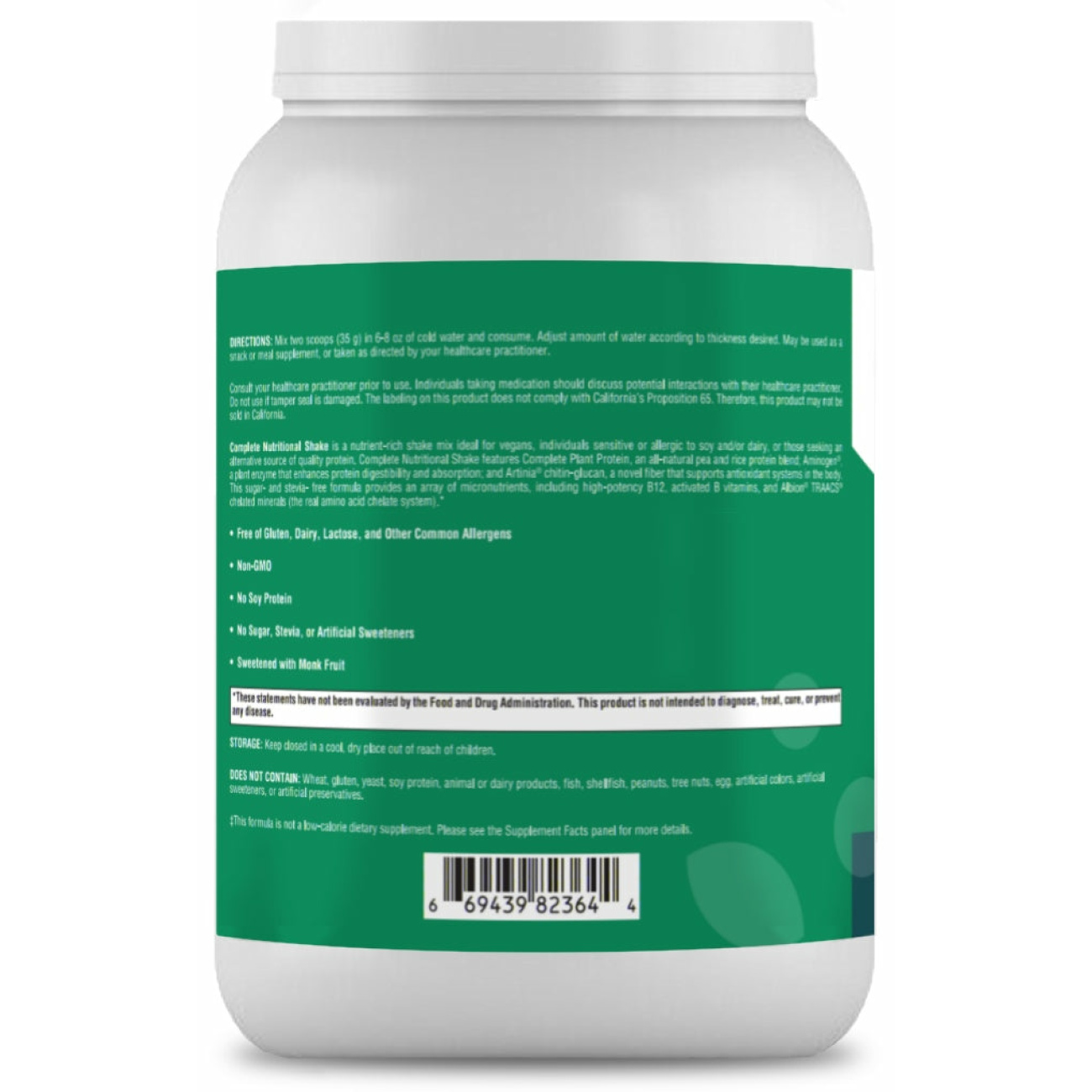 Complete Nutritional Shake - Dutch Chocolate - 17.28 oz Powder