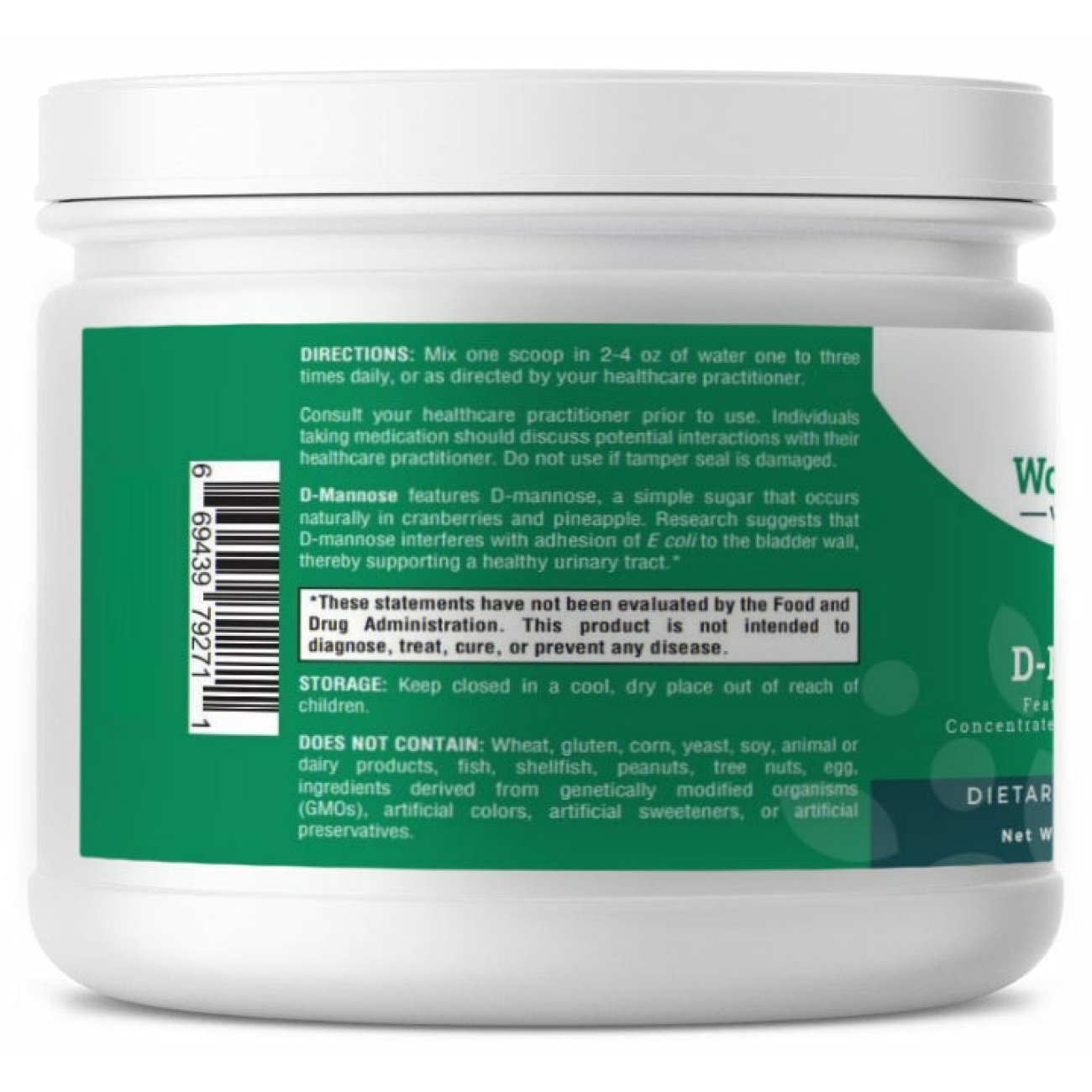 D-Mannose - 1.66 oz Powder