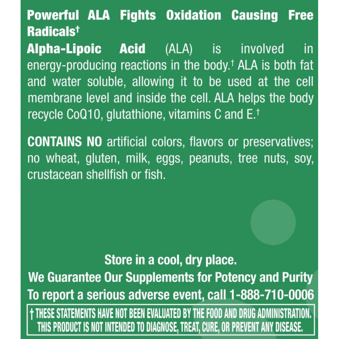 Alpha-Lipoic Acid 300mg - 60 Softgels