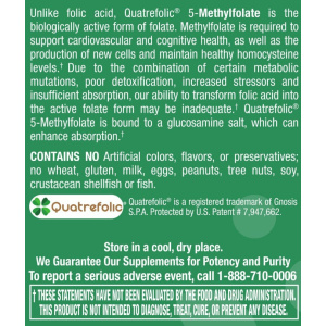 Methyl Folate 400 mcg - 90 Tablets