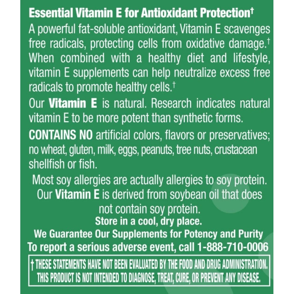 Vitamin E 1,000 I.U. Plus Mixed Tocopherols - 30 Softgels