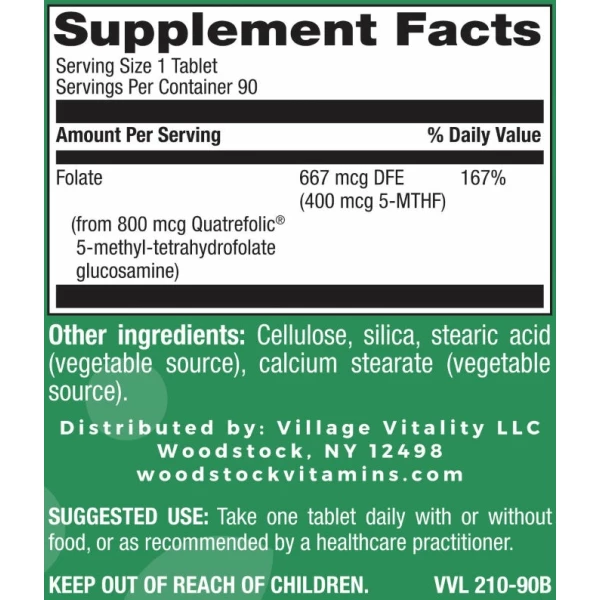 Methyl Folate 400 mcg - 90 Tablets