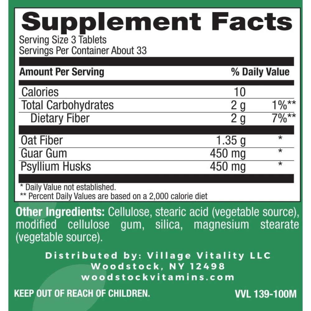 Super Fiber Tabs - 100 Tablets