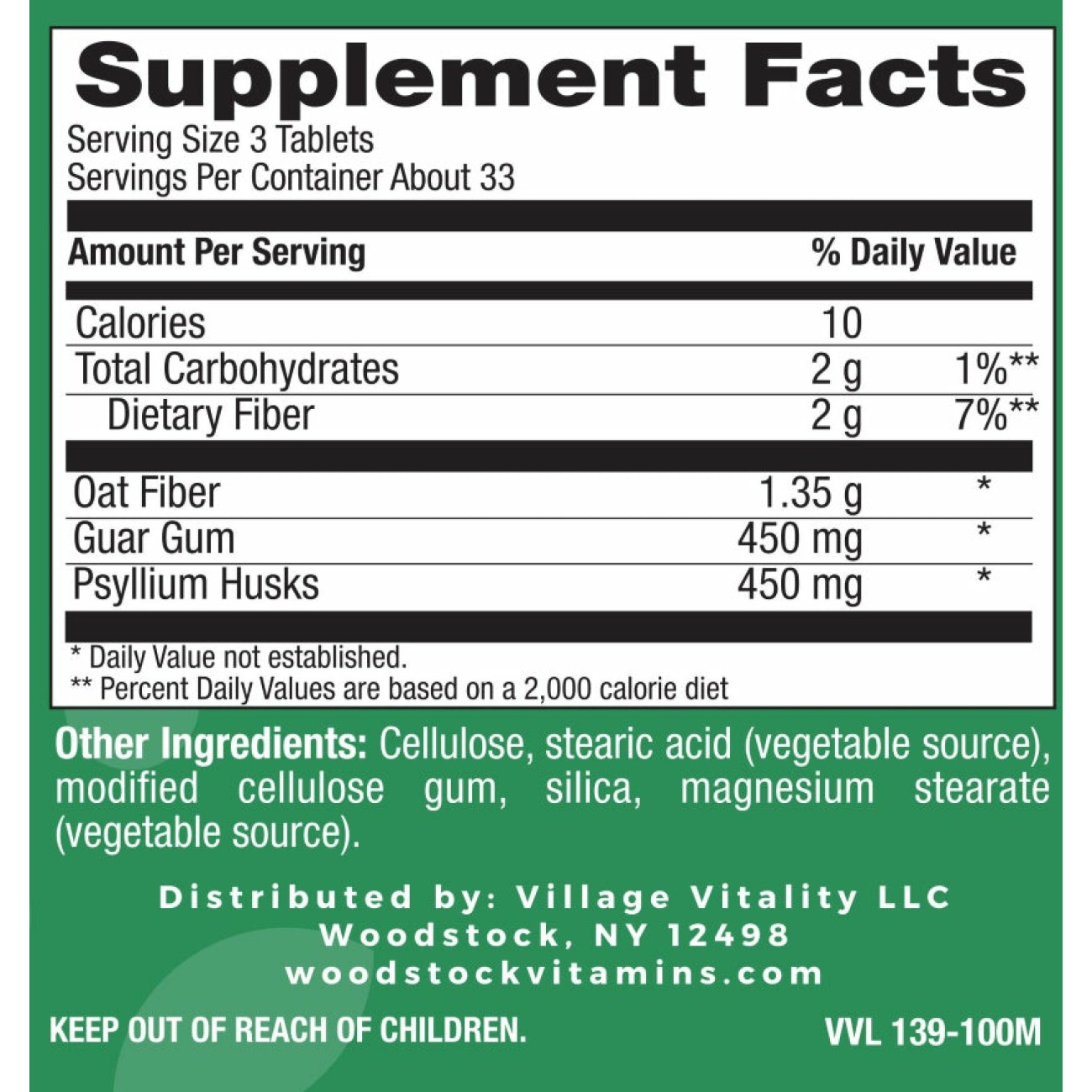 Super Fiber Tabs - 100 Tablets
