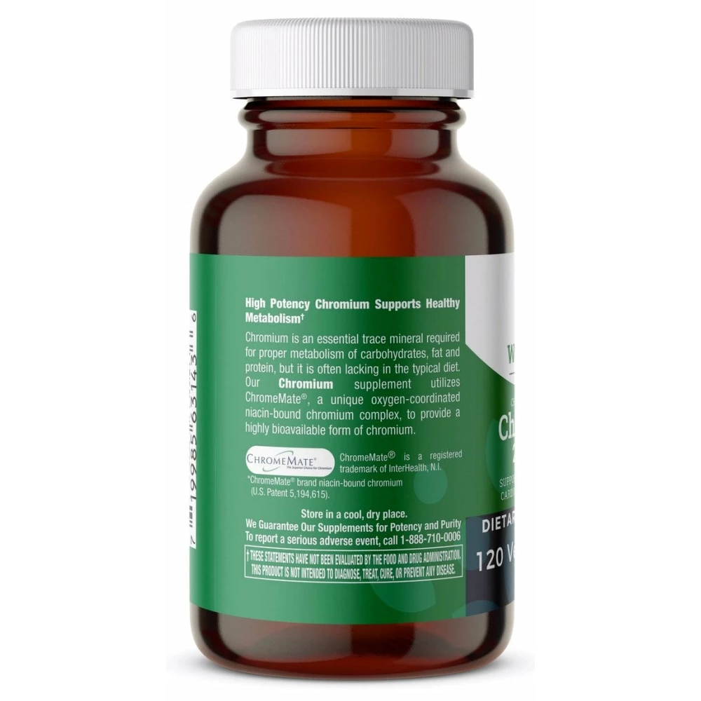 Chromium 200 mcg (Chromemate GTF) - 120 Tablets