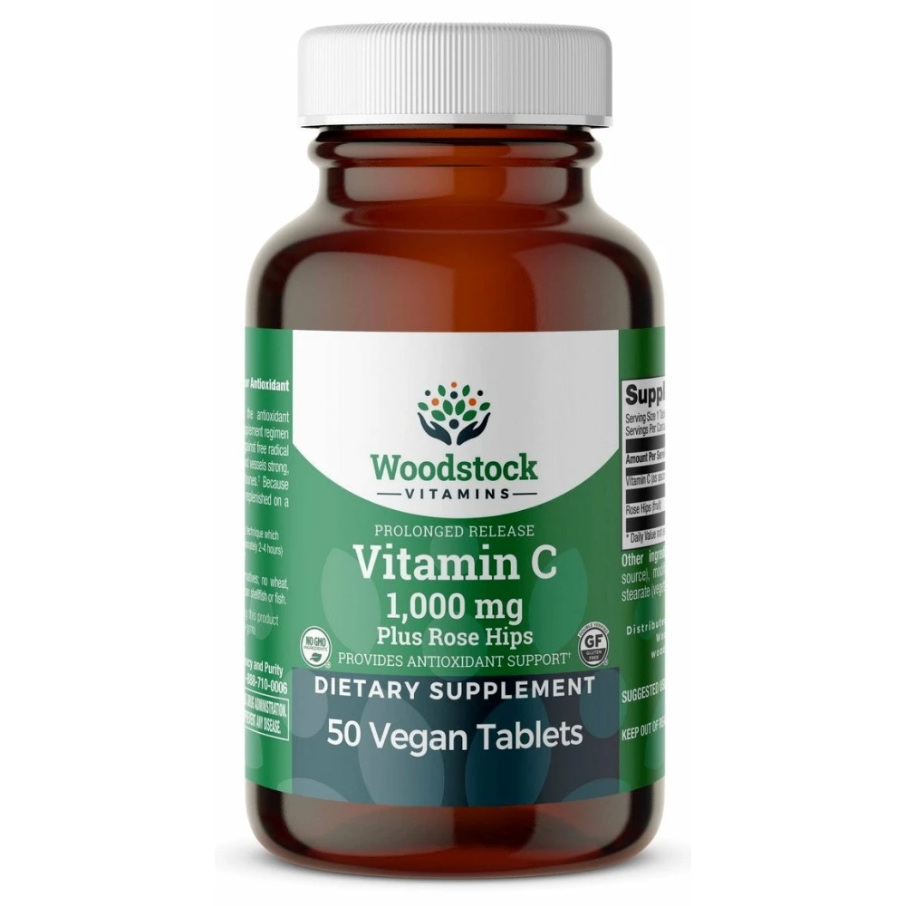 Vitamin C 1,000 mg with Rose Hips PR - 50 Tablets