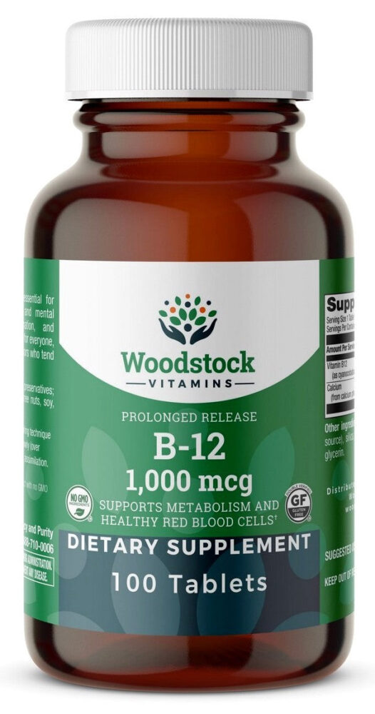 B-12 1,000 mcg PR - 100 Tablets