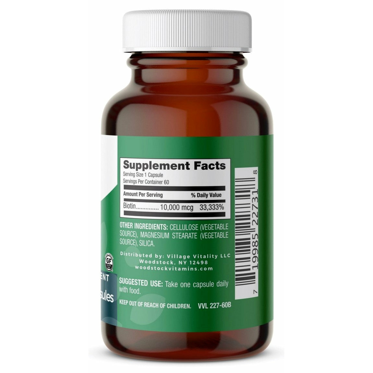 Biotin 10,000 mcg - 60 Capsules