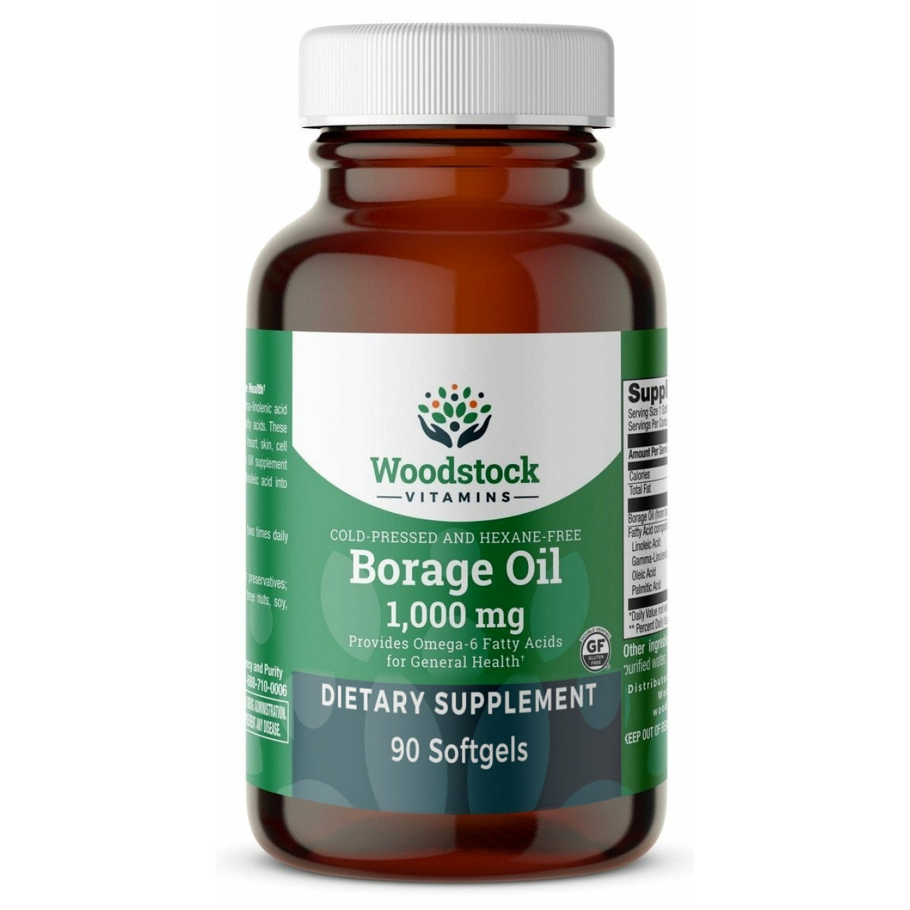 Borage Oil 1000 mg Softgels