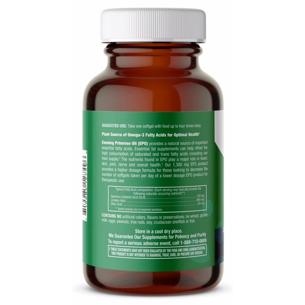 Evening Primrose Oil 1,300 mg - 180 Softgels