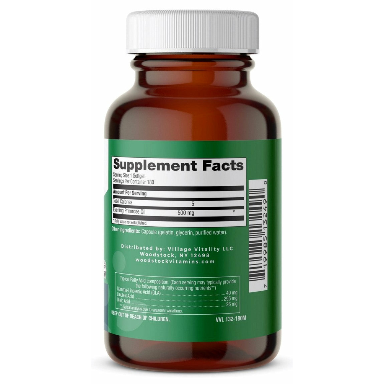 Evening Primrose Oil 500 mg - 180 Softgels