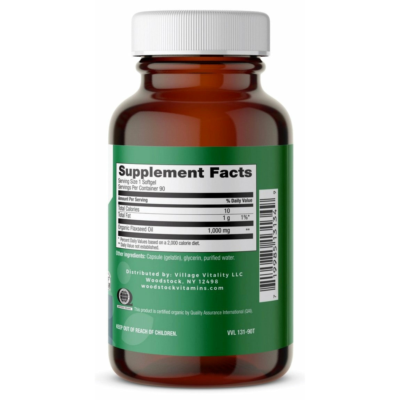 Flaxseed Oil 1,000mg - 90 Softgels