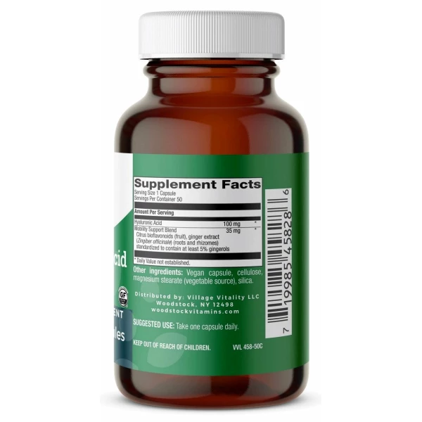 Hyaluronic Acid 100 mg - 50 Capsules