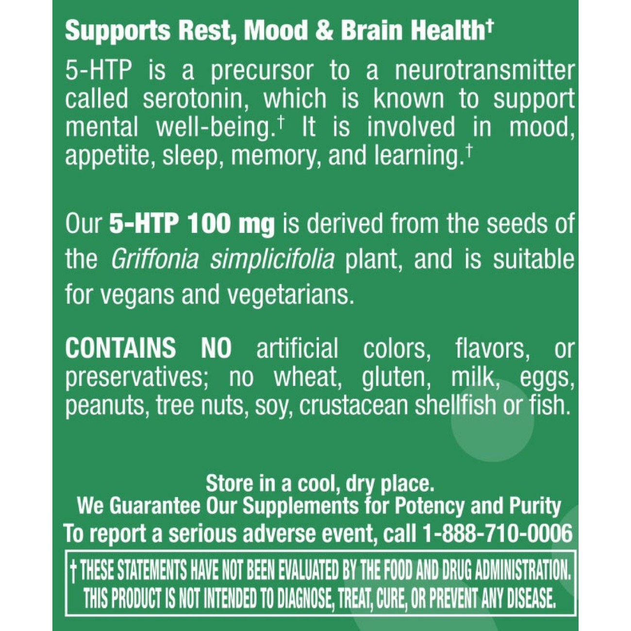 5-HTP 100 mg - 60 Capsules