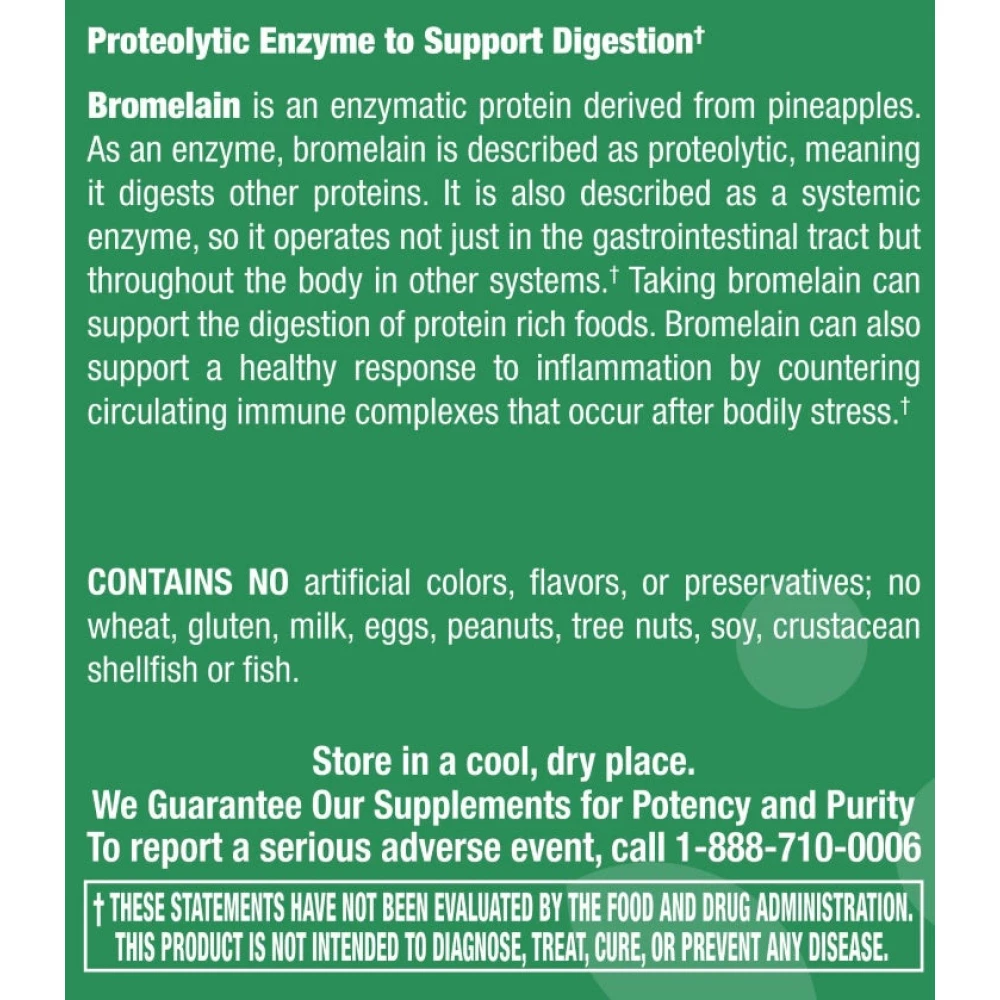 Bromelain 500mg - 90 Capsules