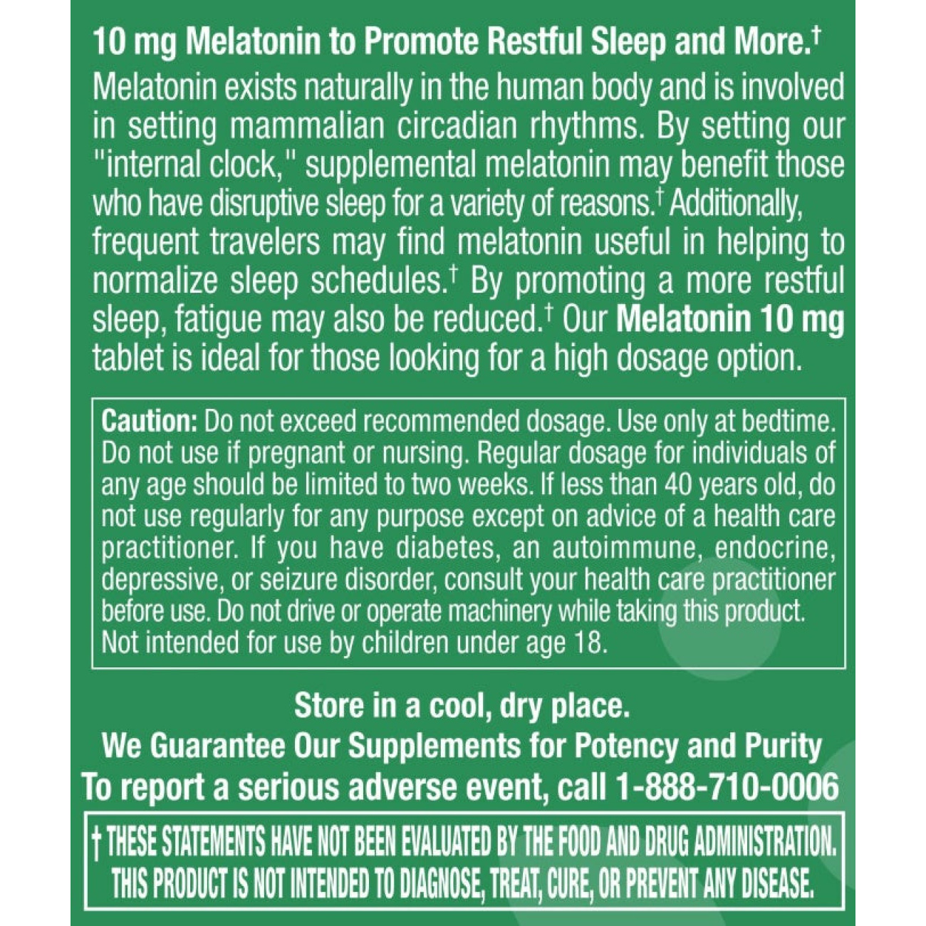 Melatonin 10mg - 60 Tablets