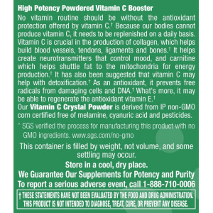 Vitamin C Crystal Powder - 4 oz Powder