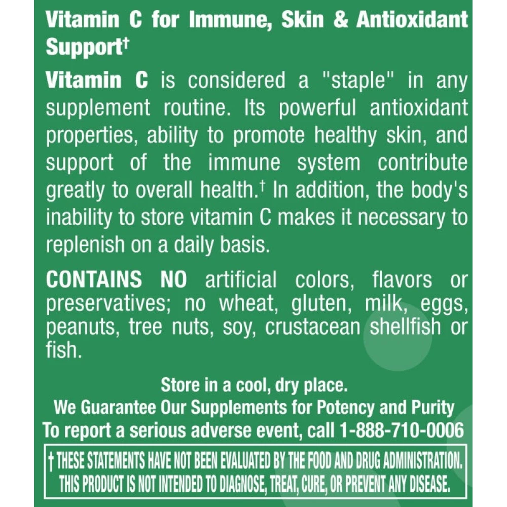 Vitamin C 500 mg with Rose Hips - 100 Tablets