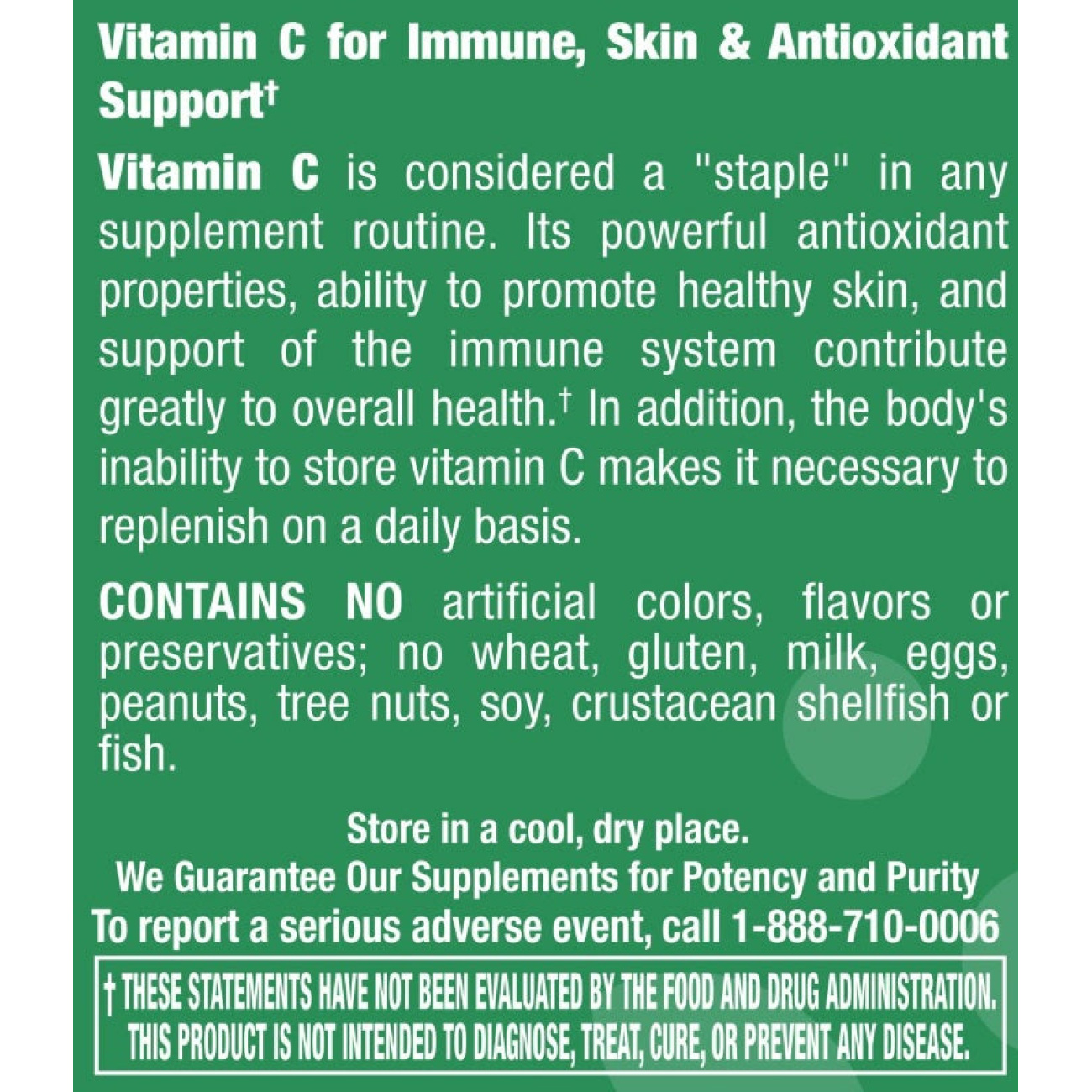 Vitamin C 500 mg with Rose Hips - 100 Tablets