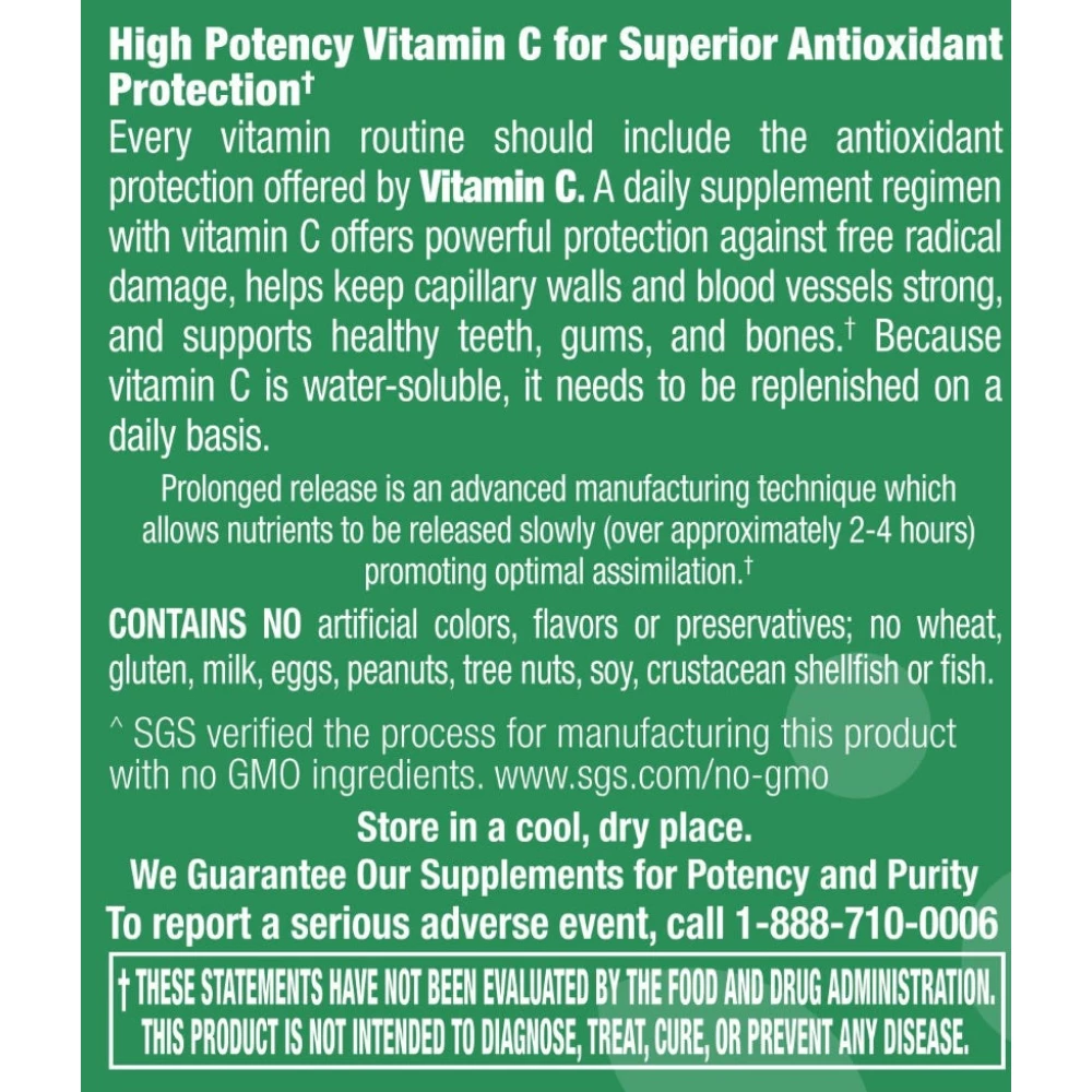 Vitamin C 1,000 mg with Rose Hips PR - 50 Tablets