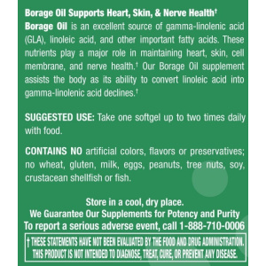 Borage Oil 1,000 mg - 90 Softgels