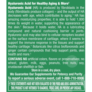 Hyaluronic Acid 100 mg - 50 Capsules