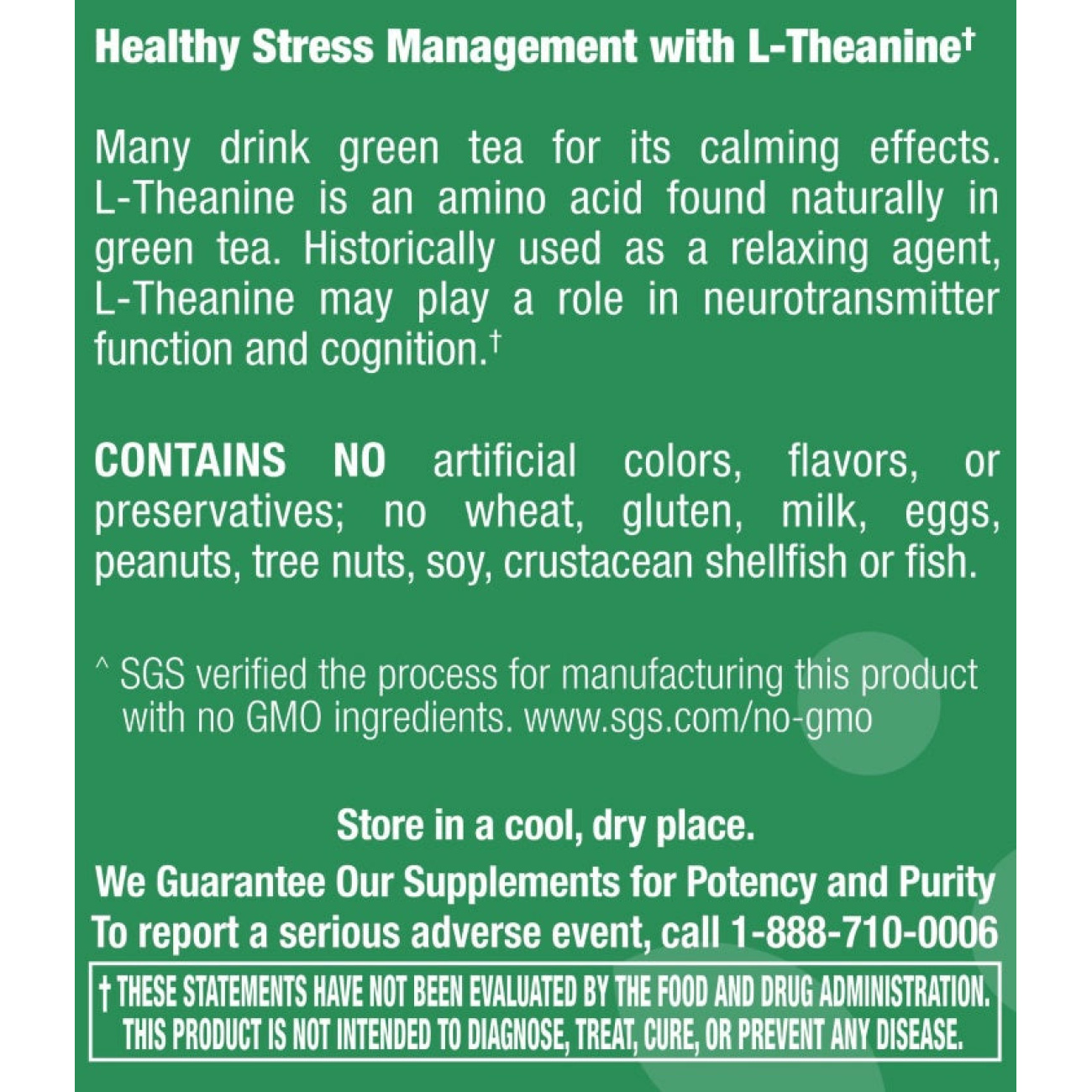 L-Theanine 200 mg - 60 Capsules