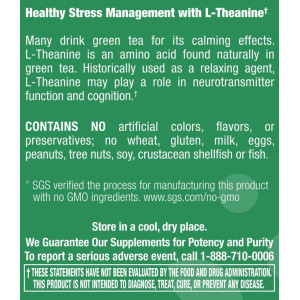 L-Theanine 200 mg - 60 Capsules