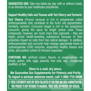 Tart Cherry with Turmeric - 30 Tablets