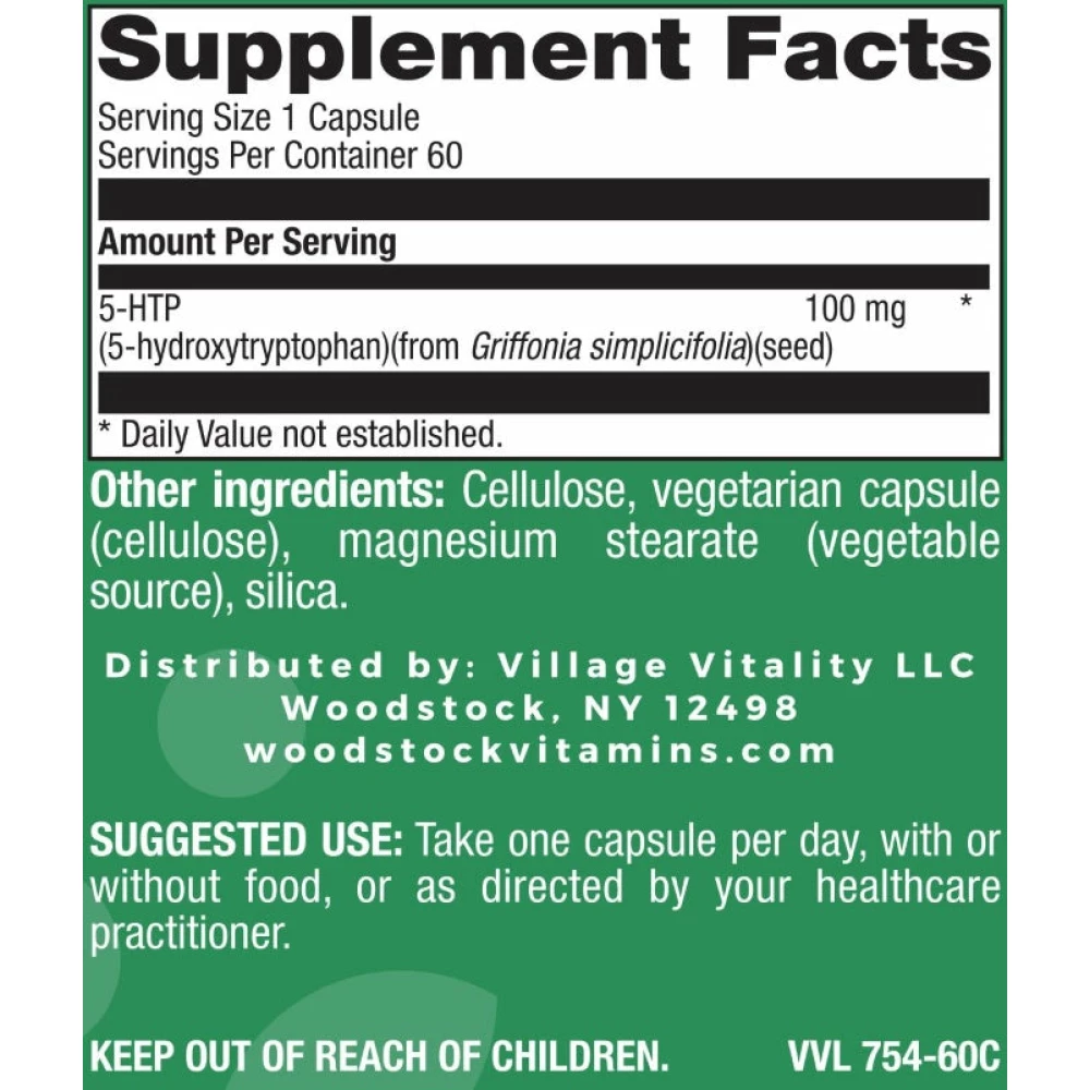 5-HTP 100 mg - 60 Capsules