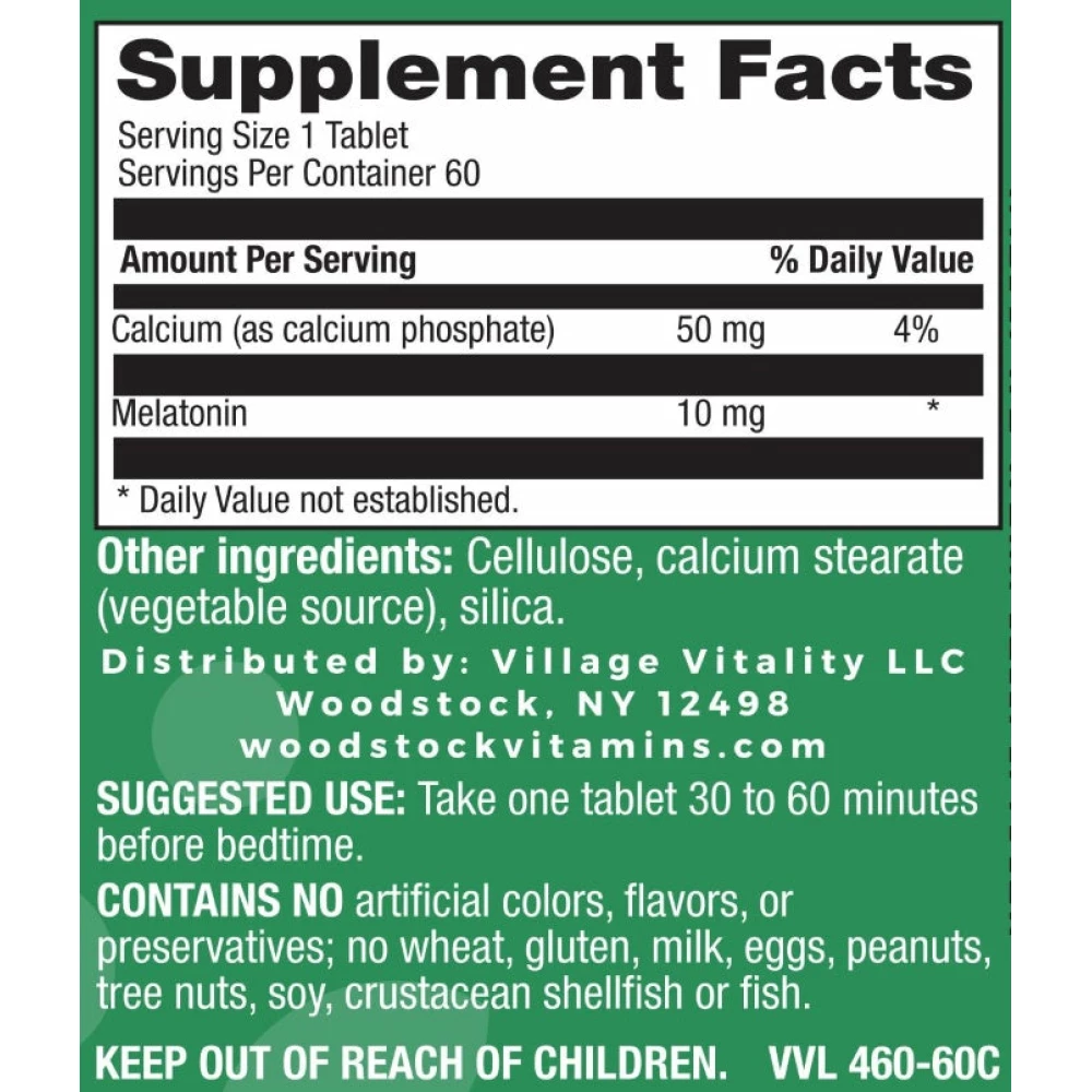 Melatonin 10mg - 60 Tablets