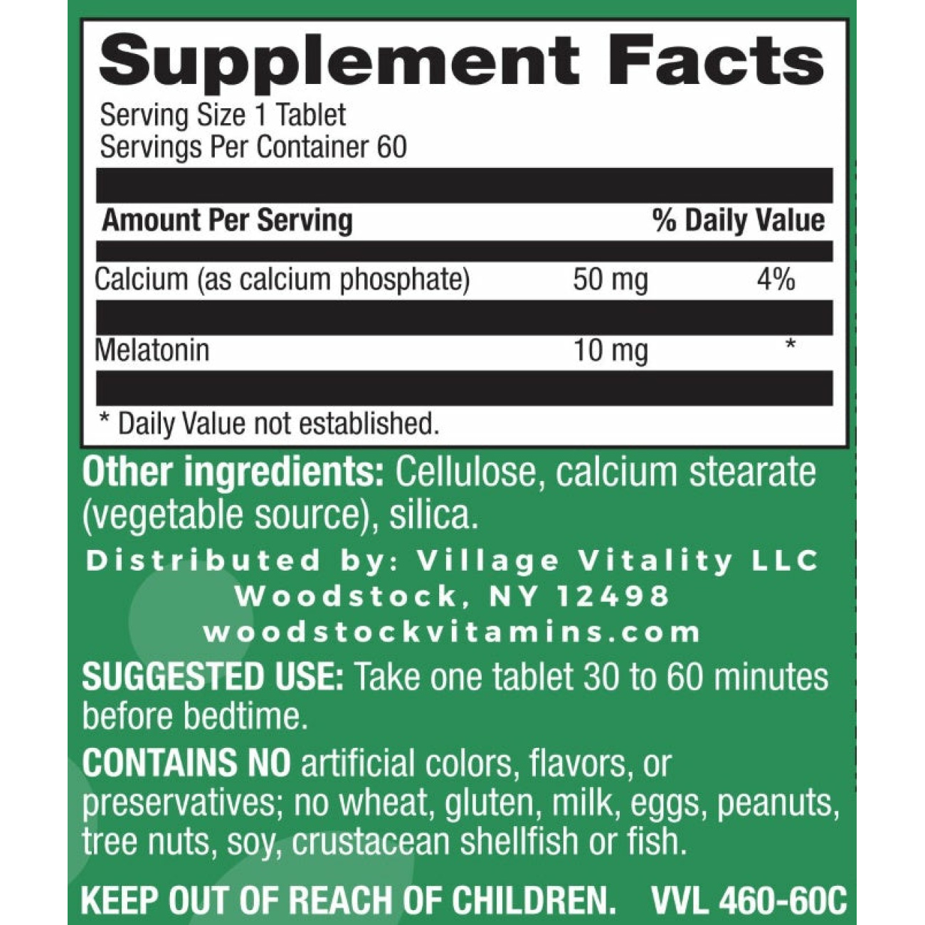 Melatonin 10mg - 60 Tablets