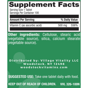 Vitamin C 500 mg - 100 Tablets