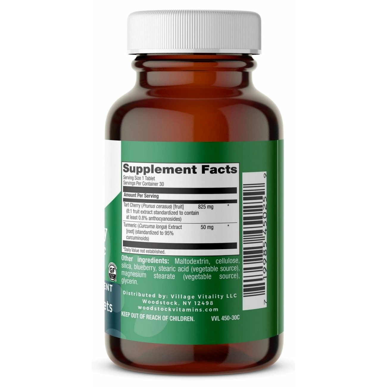 Tart Cherry with Turmeric - 30 Tablets