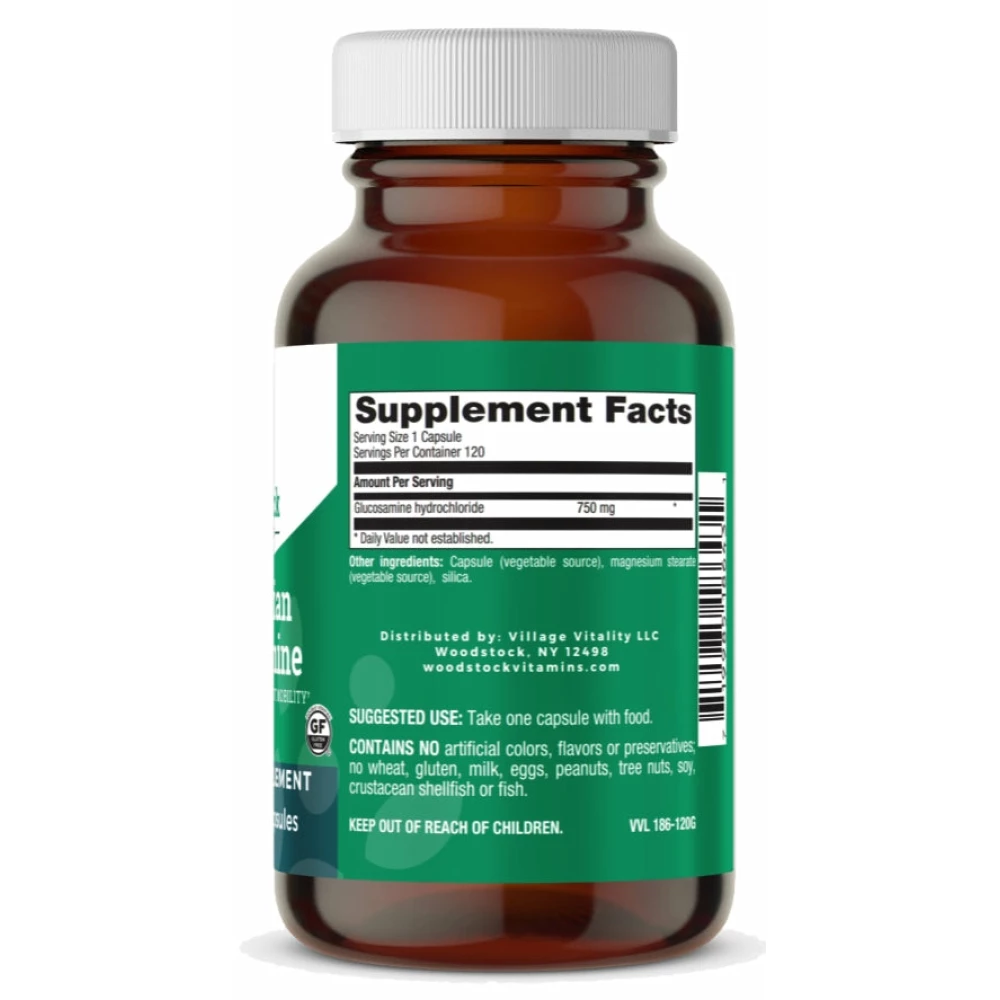 Vegetarian Glucosamine 750 mg - 120 Capsules