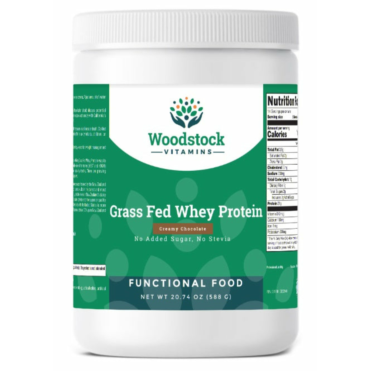 Grass Fed Whey Protein Chocolate - 20.74oz