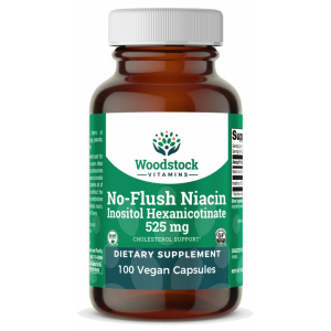 No-Flush Niacin Inositol Hexanicotinate 525 mg - 100 Capsules