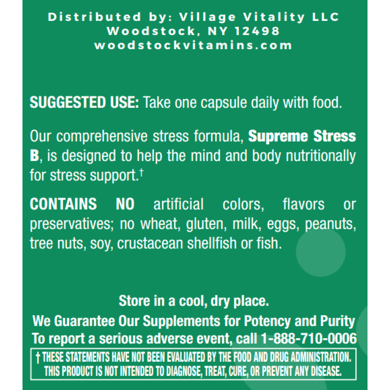 Supreme Stress B - 100 Capsules
