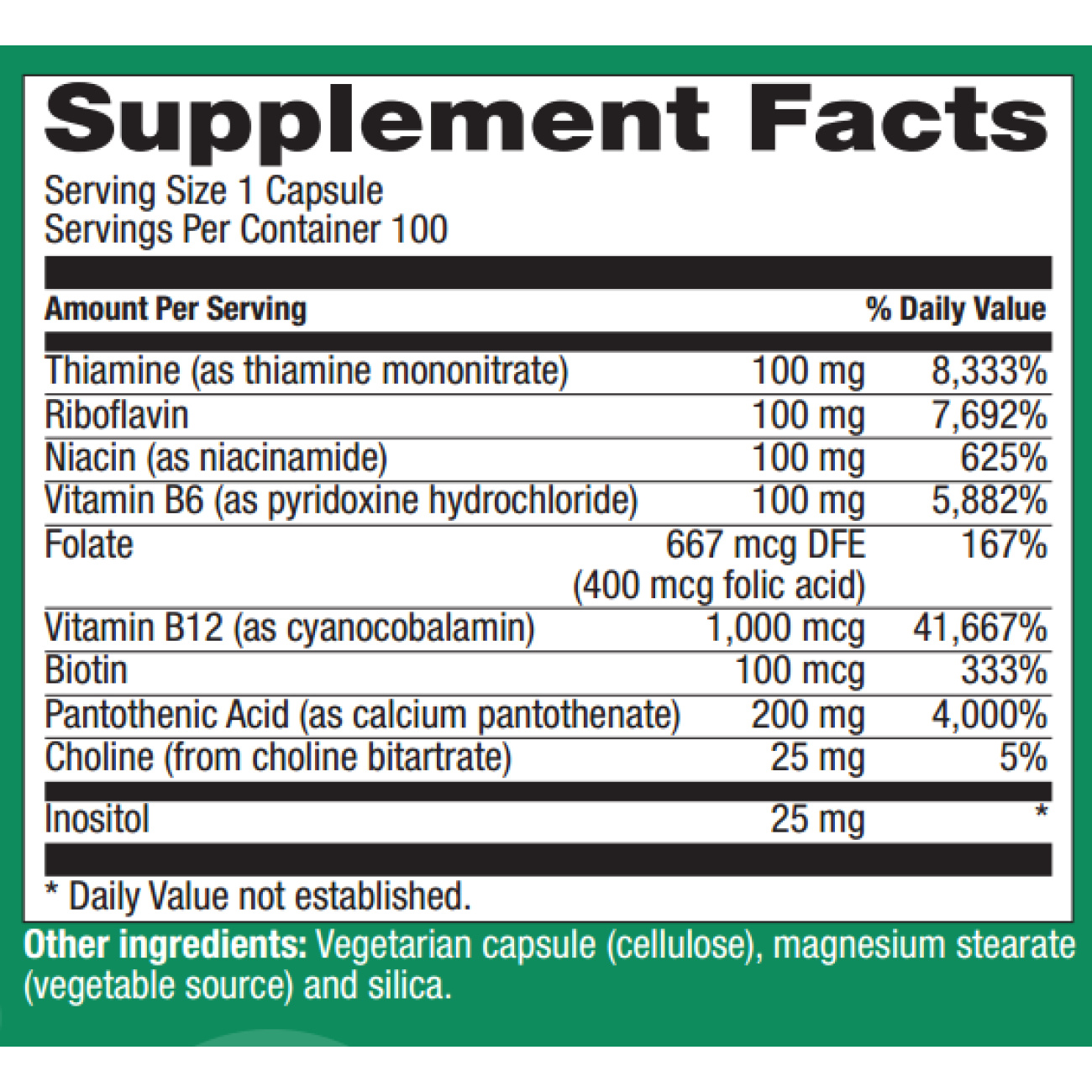 Supreme Stress B - 100 Capsules