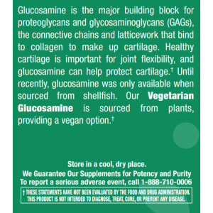 Vegetarian Glucosamine 750 mg - 120 Capsules