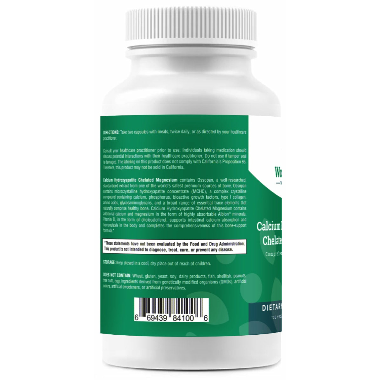 Calcium Hydroxyapatite Chelated Magnesium - 120 Capsules