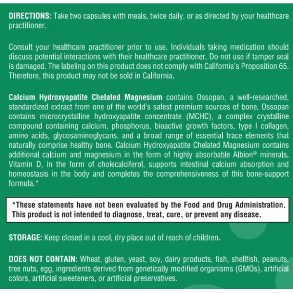 Calcium Hydroxyapatite Chelated Magnesium - 120 Capsules